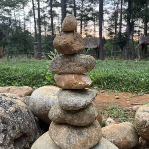 Stone stacking
