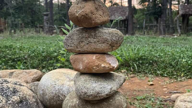 Stone stacking
